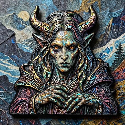 Gothic Creakwood Ghoul Trinket Art