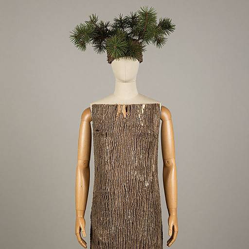 Mannequin in Tree Trunk Costume
