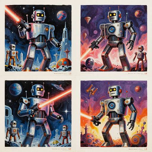 70s Sci-Fi Movie Poster Art