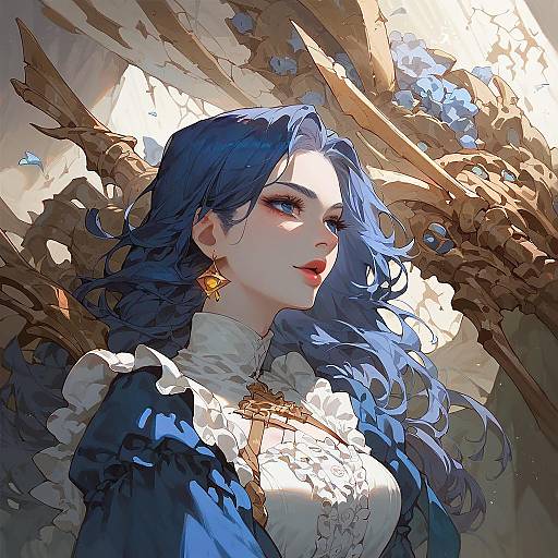 Close-Up Intricate Wooden Marionette