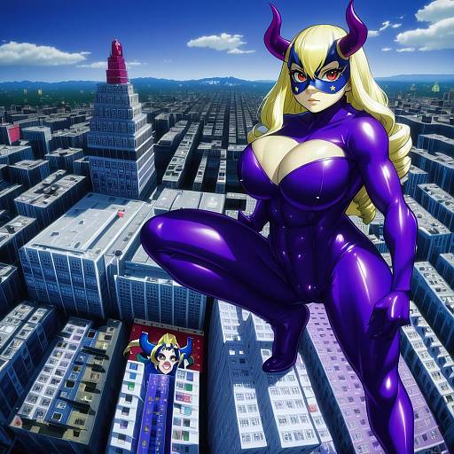 Illustration of Mount lady, boku no hero academia in the style of Chanta (ayatakaoisii)