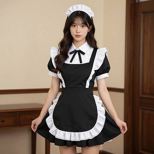 Classic Woman French Maid Outfit