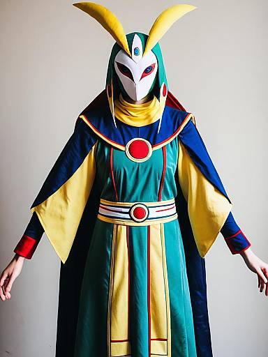 Man in Realistic Xatu Cosplay Costume