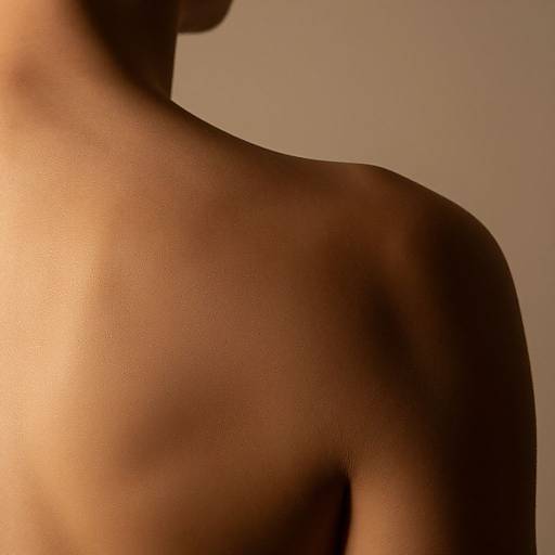 Detailed Close-Up of Shoulder Blades