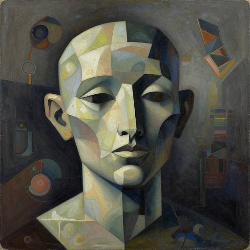 Abstract Geometric Portrait of Grimus