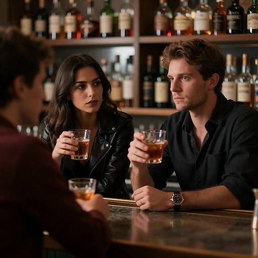 Intense Bar Scene with Dynamic Duo