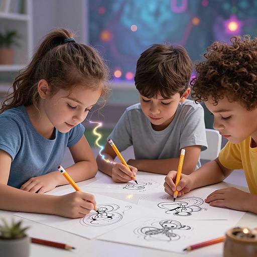 Kids Drawing with AI Magic Pencil