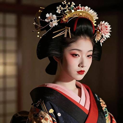 Hyper-Realistic 8K Japanese Geisha Portrait