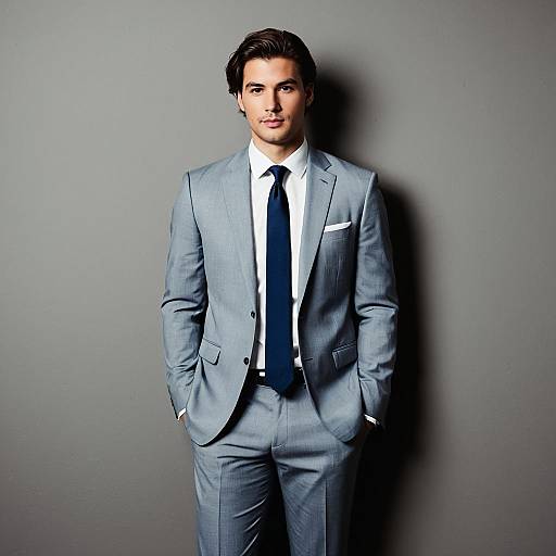 Stylish Young Man in Formal Attire