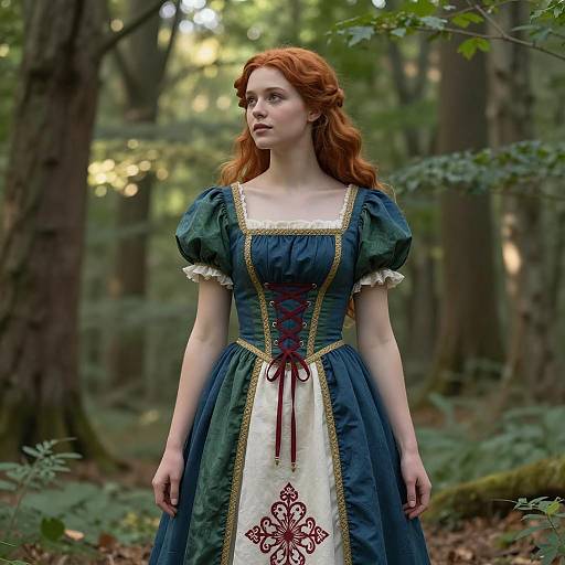 Enchanting Fantasy Cosplay in Forest