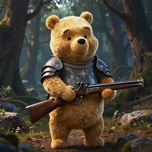 Dark Fantasy Winnie the Pooh Warrior