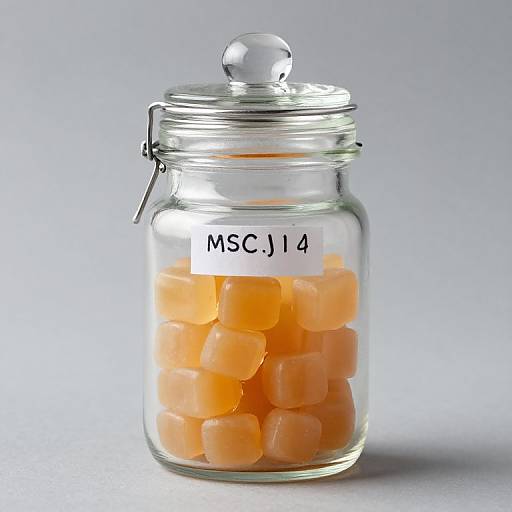 Glass Apothecary Candy Jar with Gum