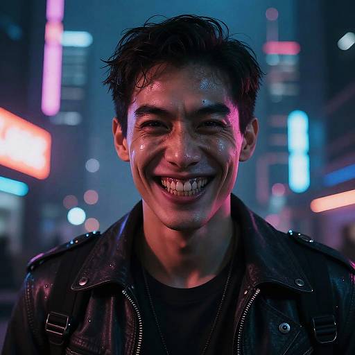 Psychotic Smile in Cyberpunk City