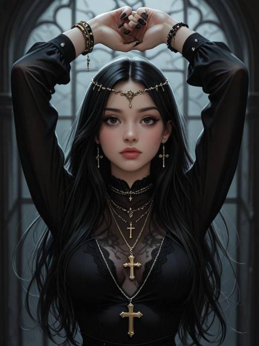 Gothic Elegance: A Solo Portrait
