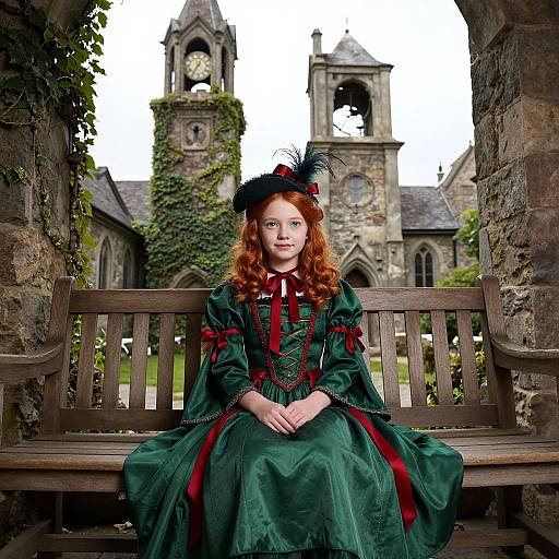 Realistic Young Girl in Matilda Costume