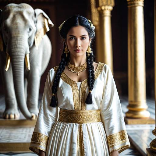 Elegant Traditional Royal Silk Dress