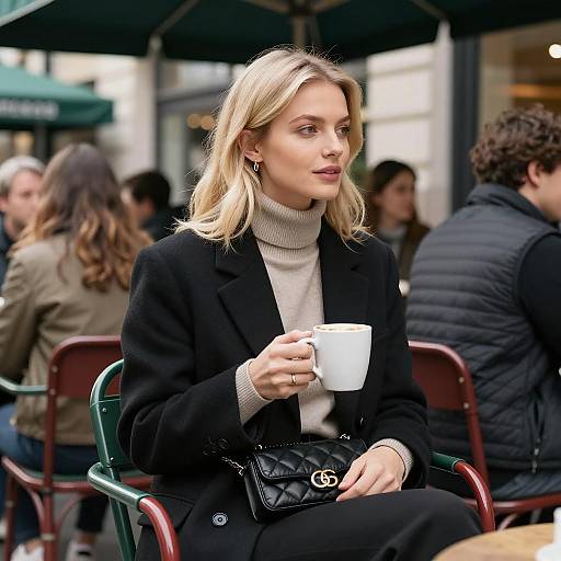 Urban Café Portrait of a Woman