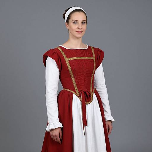 Renaissance Woman in Medieval Dress