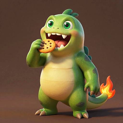 Happy Forest Giant Eating Cookie