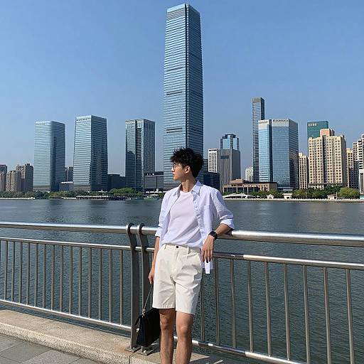 Stylish Urban Waterfront Scene in Daylight