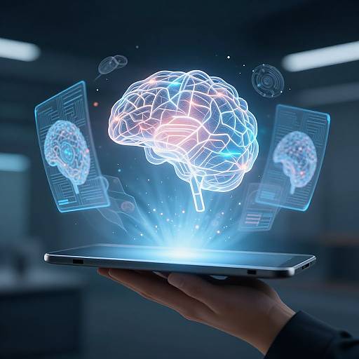 3D Holographic AI Neural Network Tablet