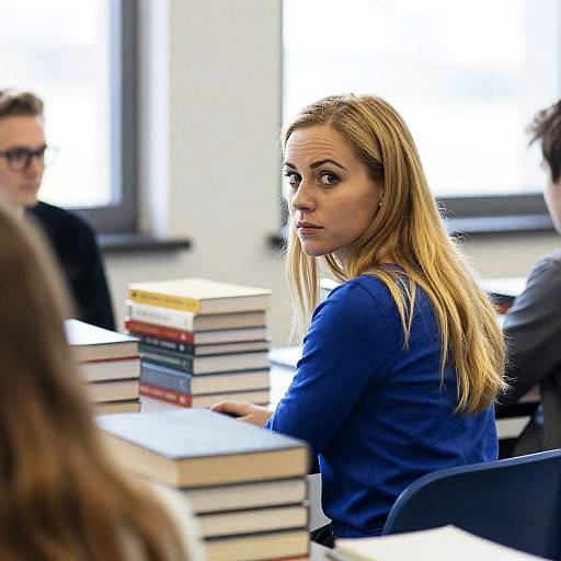Candid Classroom Moment with Students