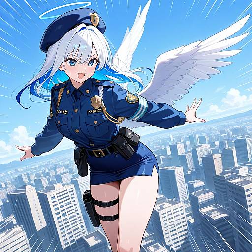 Vivid Flying Policewoman Angel