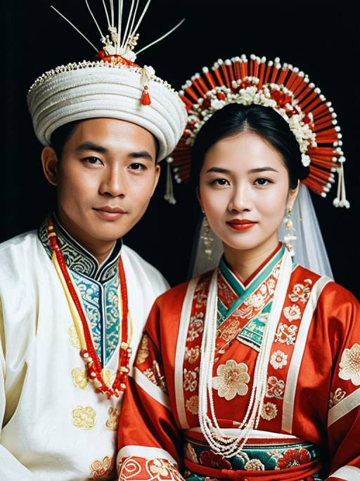 Photorealistic Luo Wedding Couple Portrait