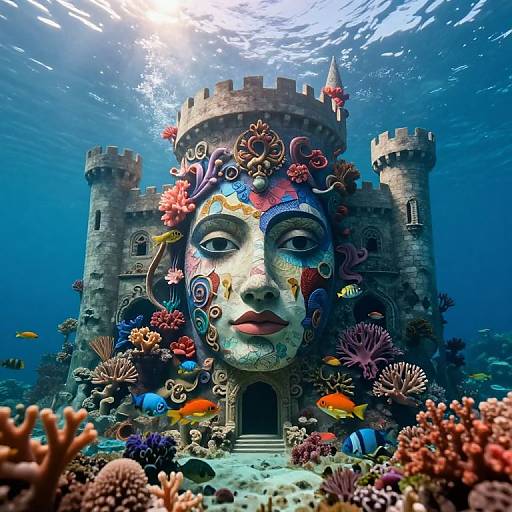 Arcimboldo-Inspired Underwater Coral Castle