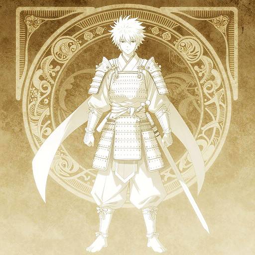 Anime Sparrow Samurai Full Portrait