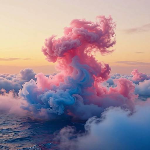 Dreamlike 3D Ocean Horizon