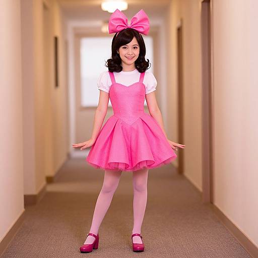 Wanda Costume with Pink Bow