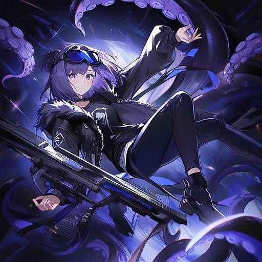 Illustration of Andreana (arknights), arknights in the style of Pentagon (railgun ky1206)