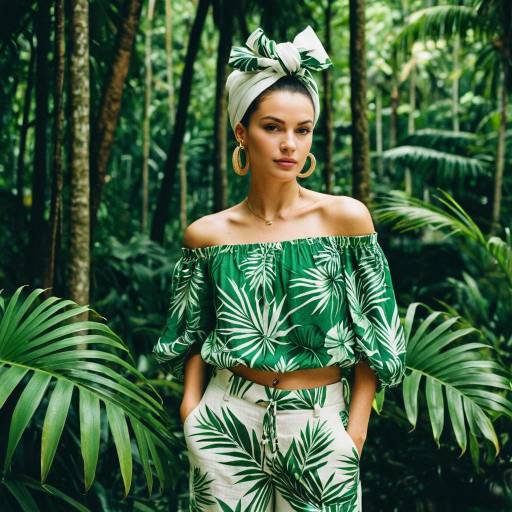Tropical Resort Fashion with Elegant Flair