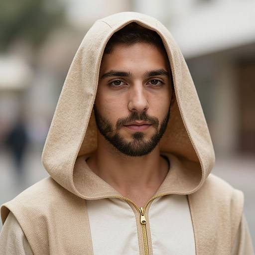 Realistic Bearded Male in Nativity Costume