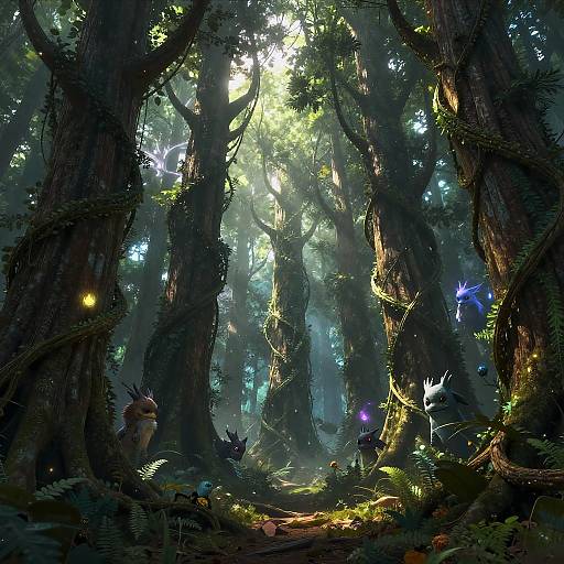 Enchanted Ancient Forest Art