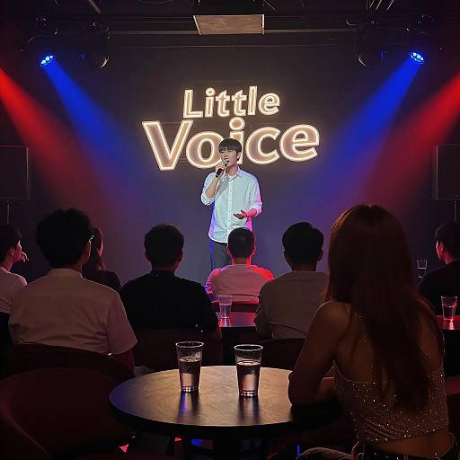 Vibrant Nightclub Scene with Singer