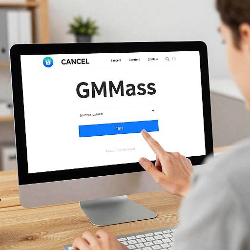 Photograph of a person with light skin and short dark hair, left-handed, clicking on 