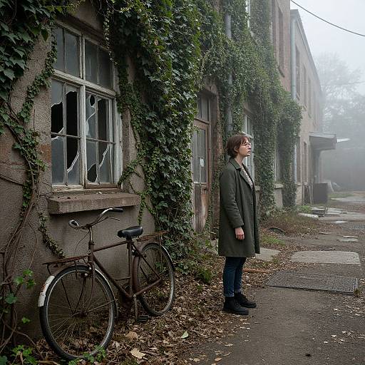 Cinematic Abandoned Alley Scene