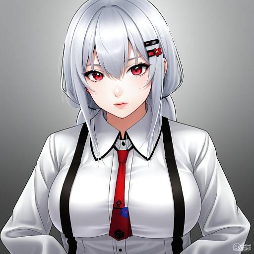 Illustration of Hakase fuyuki, nijisanji in the style of Mibry (phrysm)