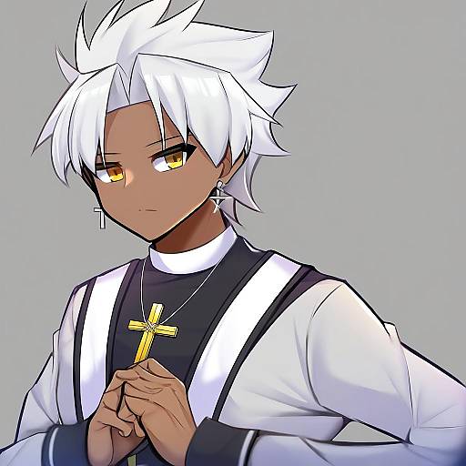 Illustration of Amakusa shirou (fate), fate (series) in the style of Daichi (tokoya)