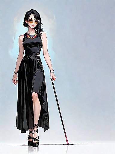 Stylish Woman in Minimalist Fashion