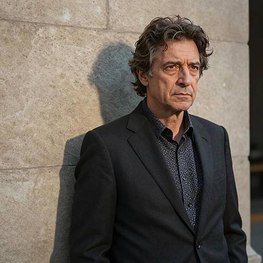 Middle-Aged Man in Stylish Attire