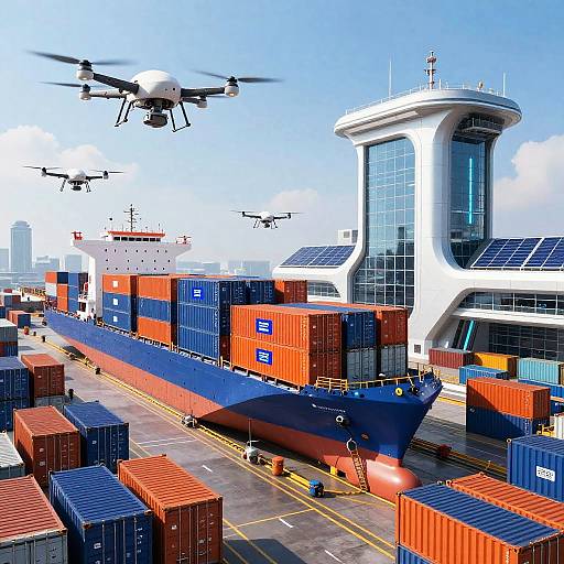 AI-Controlled Smart Shipping Terminal