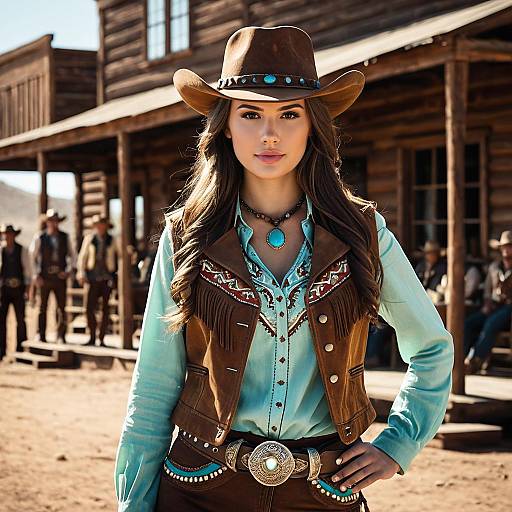 Rustic Wild West Costume Portrait