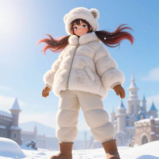 Winter Shearling Oversized Outfit Showcase