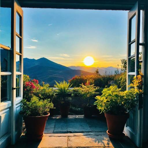 Scenic Outdoor Landscape with Sunset View