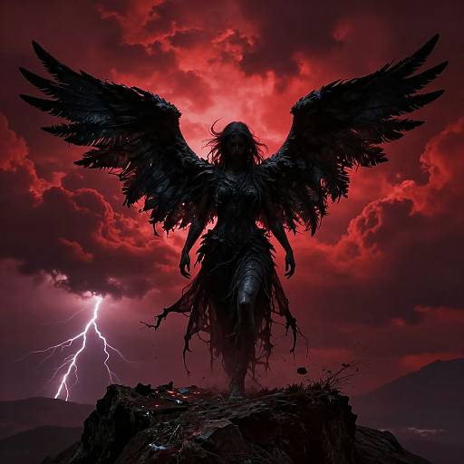 Fallen Angel in Dark Fantasy