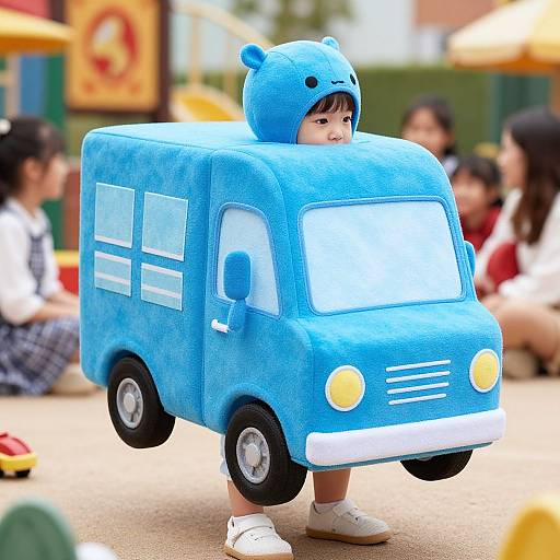 Adorable Little Blue Truck Costume