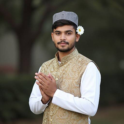 Regal Ethnic Wear Portrait of Man